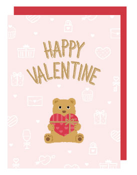 バレンタインミニカード4538480741039